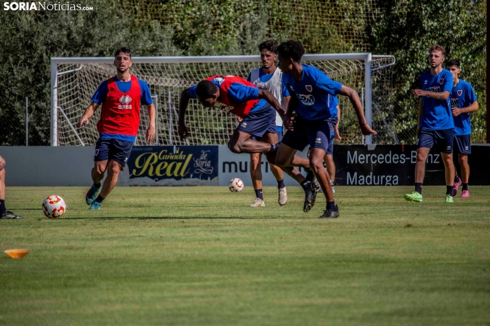 En im&aacute;genes: El Numancia completa su primer entrenamiento de pretemporada