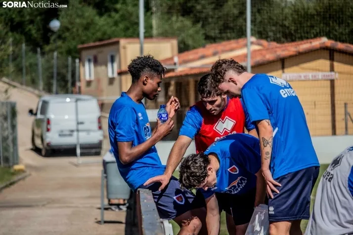 En im&aacute;genes: El Numancia completa su primer entrenamiento de pretemporada