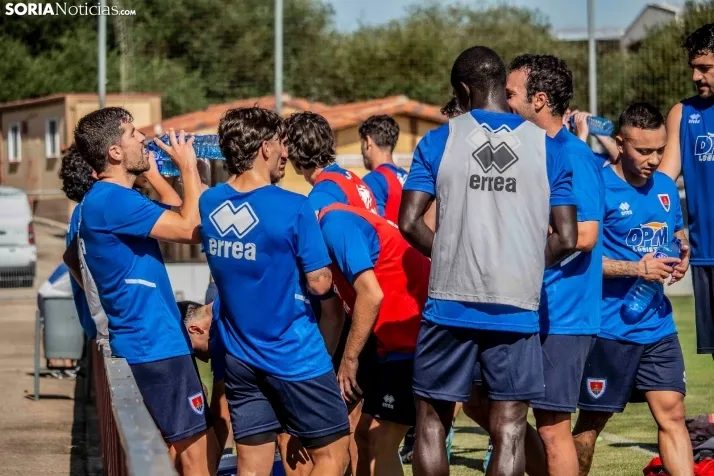 En im&aacute;genes: El Numancia completa su primer entrenamiento de pretemporada