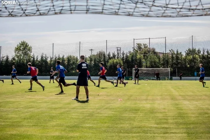 En im&aacute;genes: El Numancia completa su primer entrenamiento de pretemporada