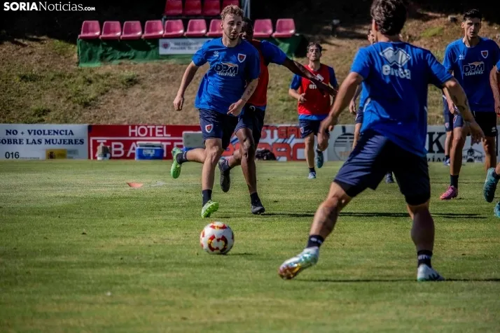 En im&aacute;genes: El Numancia completa su primer entrenamiento de pretemporada