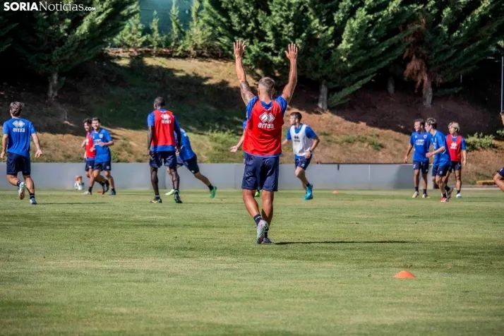 En im&aacute;genes: El Numancia completa su primer entrenamiento de pretemporada