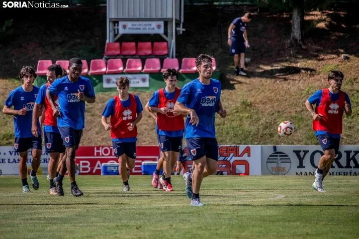 En im&aacute;genes: El Numancia completa su primer entrenamiento de pretemporada