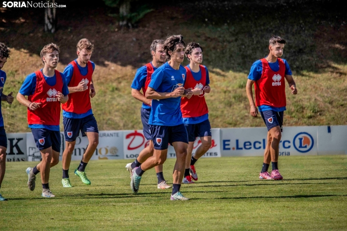 En im&aacute;genes: El Numancia completa su primer entrenamiento de pretemporada