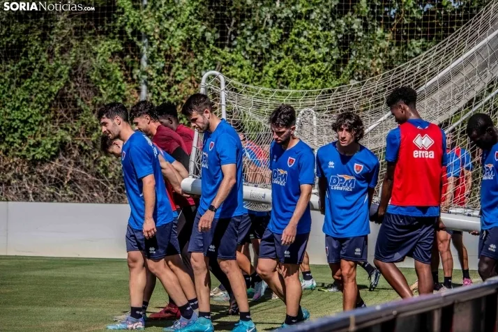 En im&aacute;genes: El Numancia completa su primer entrenamiento de pretemporada
