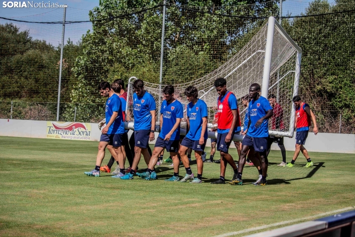 En im&aacute;genes: El Numancia completa su primer entrenamiento de pretemporada