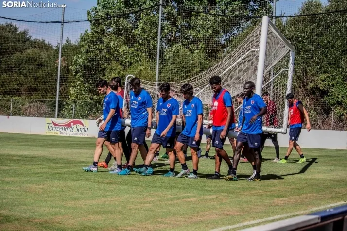En im&aacute;genes: El Numancia completa su primer entrenamiento de pretemporada
