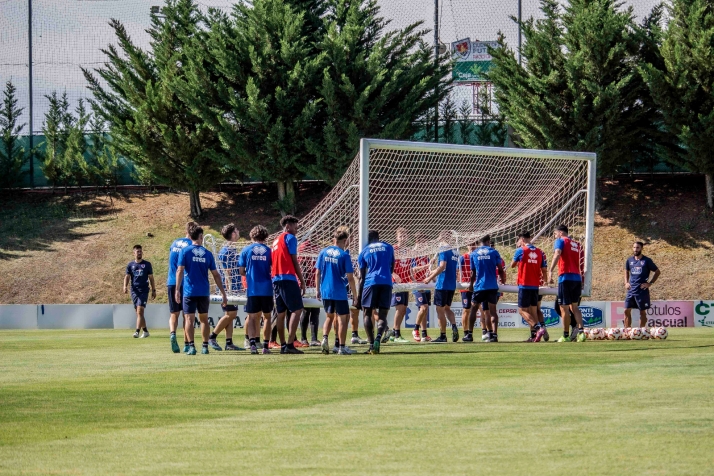 En im&aacute;genes: El Numancia completa su primer entrenamiento de pretemporada