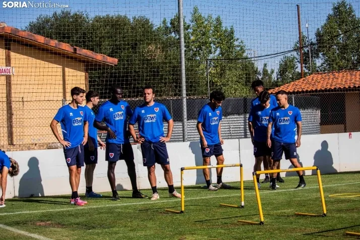 En im&aacute;genes: El Numancia completa su primer entrenamiento de pretemporada