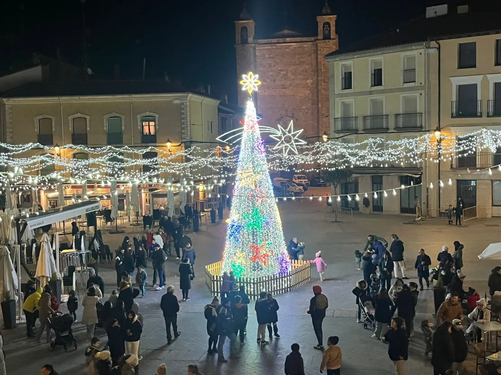 Encendido navideño en Ágreda. 