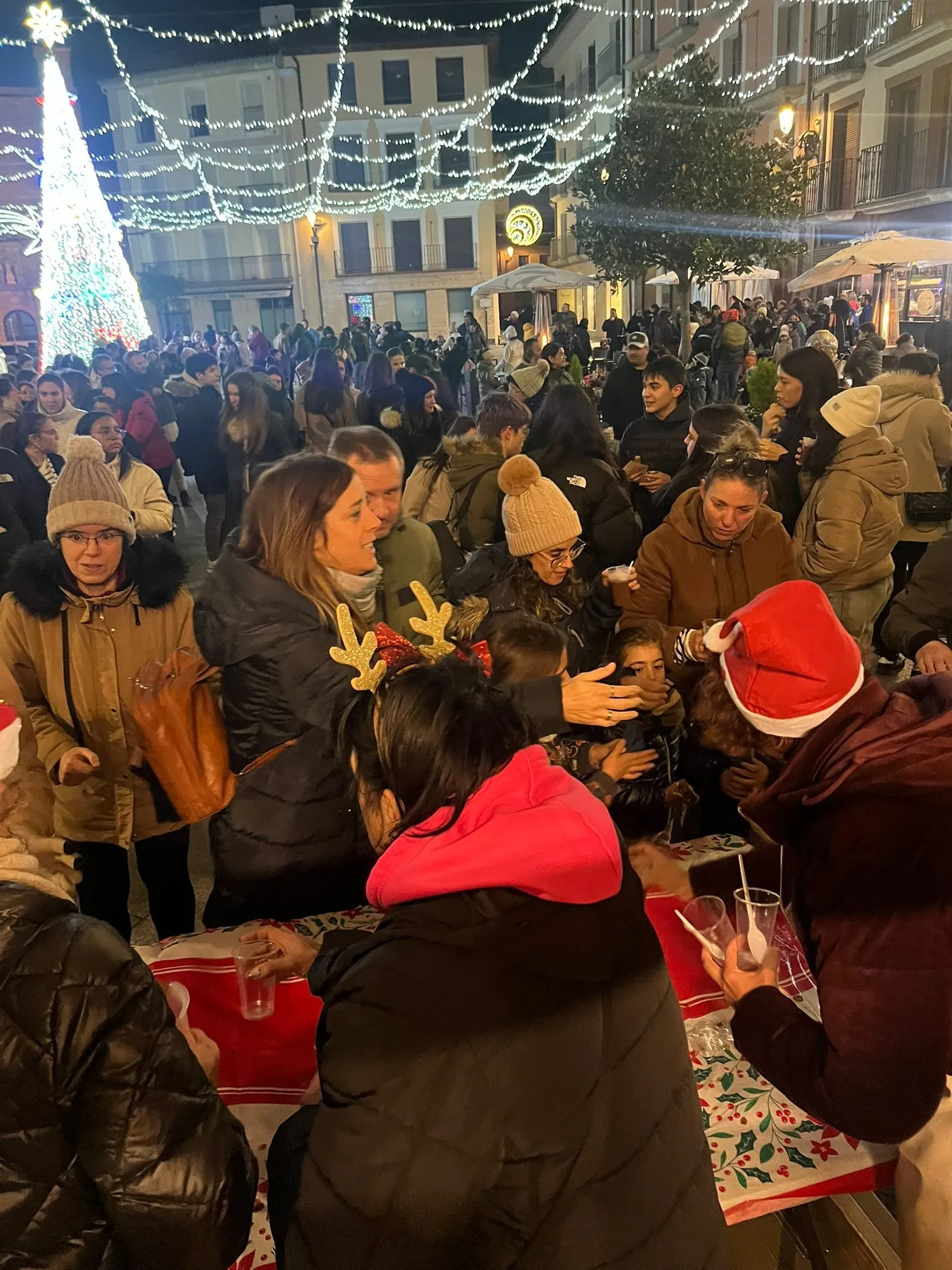 Encendido navideño en Ágreda. 