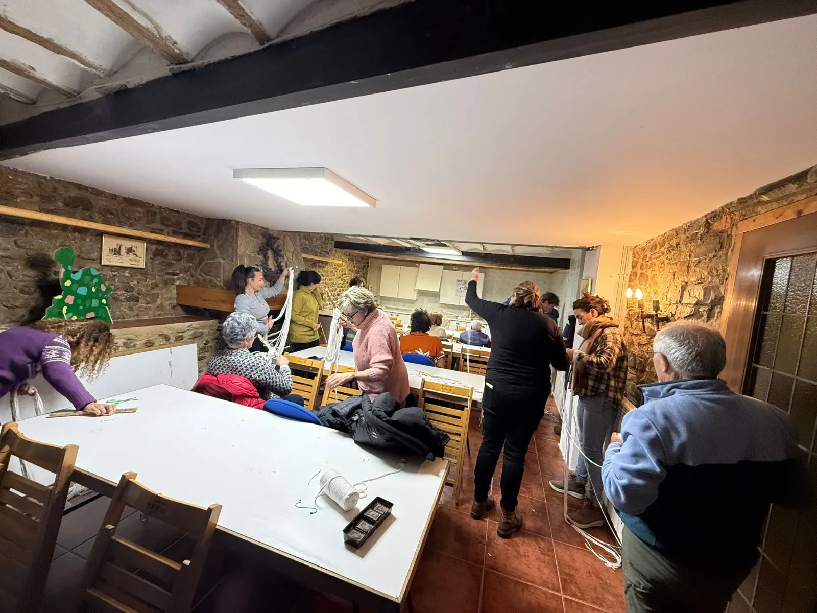 Una imagen del taller celebrado en la localidad de Tierras Altas. 