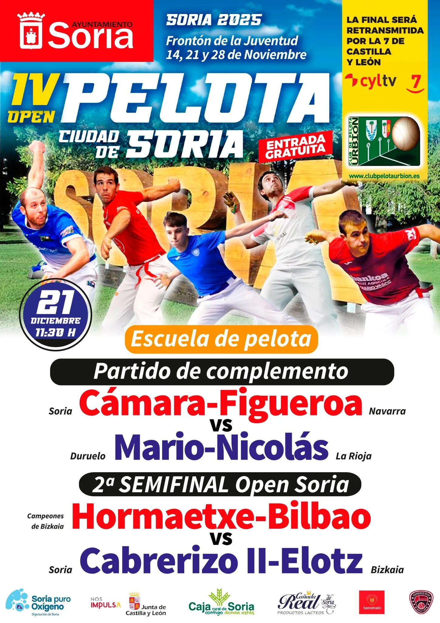 Foto 2 - La segunda semifinal del IV Open de Soria de pelota se disputa este domingo
