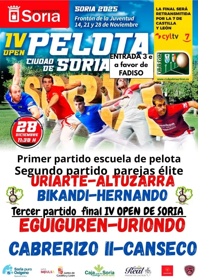 Foto 2 - El front&oacute;n de la Juventud acoge este domingo la final del IV Open de Pelota