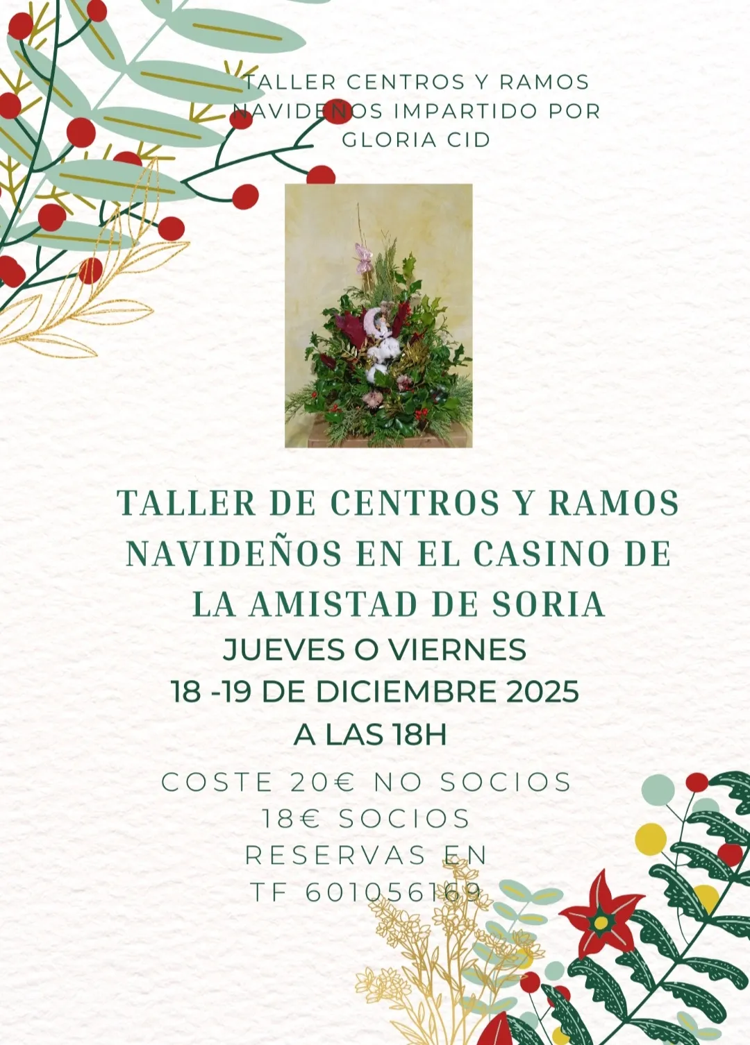 Foto 2 - El C&iacute;rculo Amistad Numancia retoma su tradicional taller de decoraci&oacute;n navide&ntilde;a