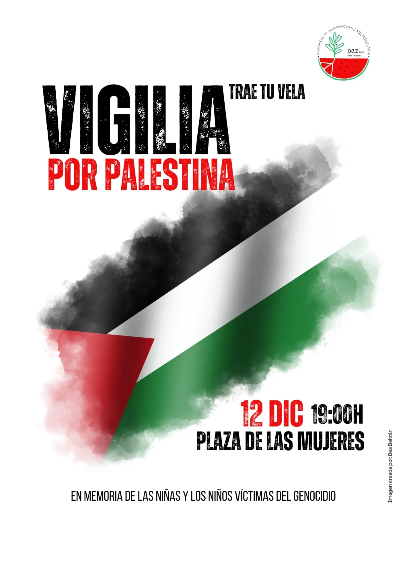 Foto 2 - La Plaza de las Mujeres acoger&aacute; una vigilia por las v&iacute;ctimas infantiles del conflicto en Palestina