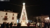 Primer encendido del árbol en Valdeavellano de Tera.