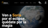 Página web del eclipse 2026 en Soria. 