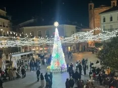 Encendido navideño en Ágreda. 