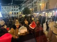 Encendido navideño en Ágreda. 