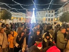 Encendido navideño en Ágreda. 