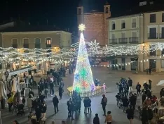 Encendido navideño en Ágreda. 
