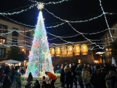 Encendido navideño en Ágreda. 