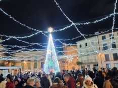Encendido navideño en Ágreda. 