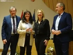 Una imagen del acto hoy en la sede de la Delegación Territorial de la Junta en Soria. /PC