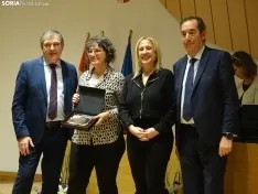 Una imagen del acto hoy en la sede de la Delegación Territorial de la Junta en Soria. /PC