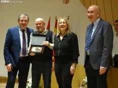 Una imagen del acto hoy en la sede de la Delegación Territorial de la Junta en Soria. /PC