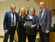 Una imagen del acto hoy en la sede de la Delegación Territorial de la Junta en Soria. /PC