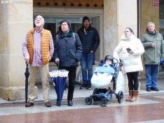 Imagen de uno de los conciertos durante este mediodía de viernes. /PC