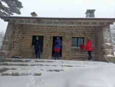 Una imagen de la nevada. 