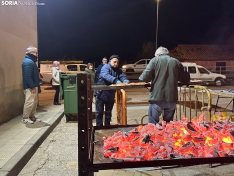 Luminaria por Santa Bárbara en Golmayo. /Santos Gómez