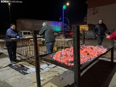 Luminaria por Santa Bárbara en Golmayo. /Santos Gómez
