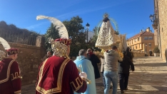 Foto 6 - La imagen de la Virgen del Coro regresa al convento de las Concepcionistas en &Aacute;greda