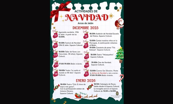 Programa de Navidad en Arcos de Jalón 2025: todos los actos