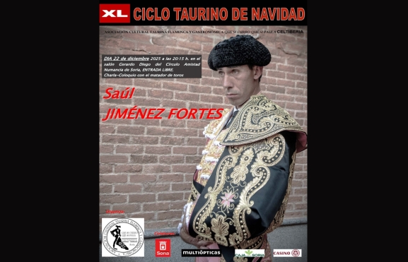 Saúl Jiménez Fortes en el Ciclo Taurino de Navidad de Soria