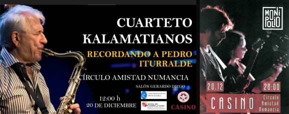 Conciertos Kalamatianos y Monipolio gratis en Casino Soria