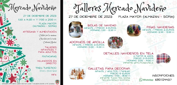 Mercado de Navidad en Almazán: programa del 27 de diciembre