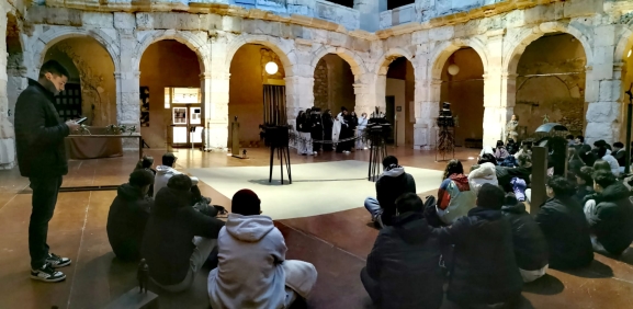 Estudiantes de Canet practican castellano en Medinaceli