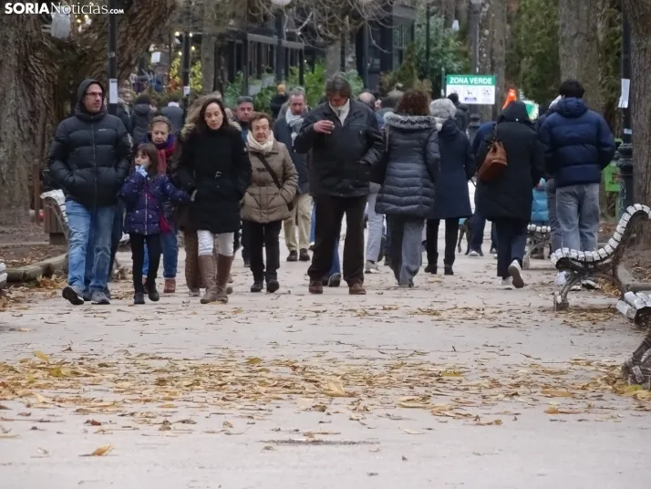 Una imagen del mediodía de Navidad en la capital soriana. /PC