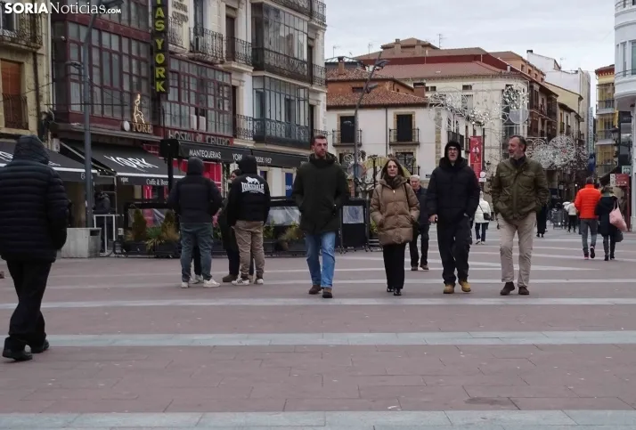 Una imagen del mediodía de Navidad en la capital soriana. /PC