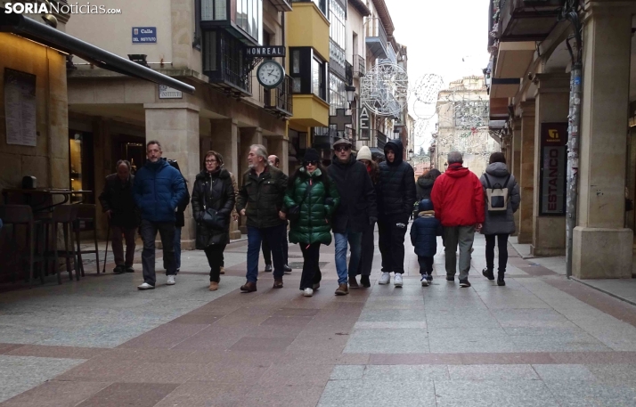 Una imagen del mediodía de Navidad en la capital soriana. /PC