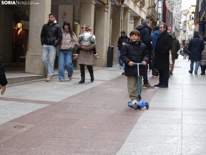 Una imagen del mediodía de Navidad en la capital soriana. /PC