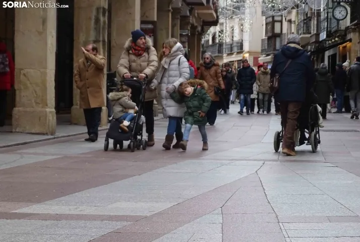 Una imagen del mediodía de Navidad en la capital soriana. /PC