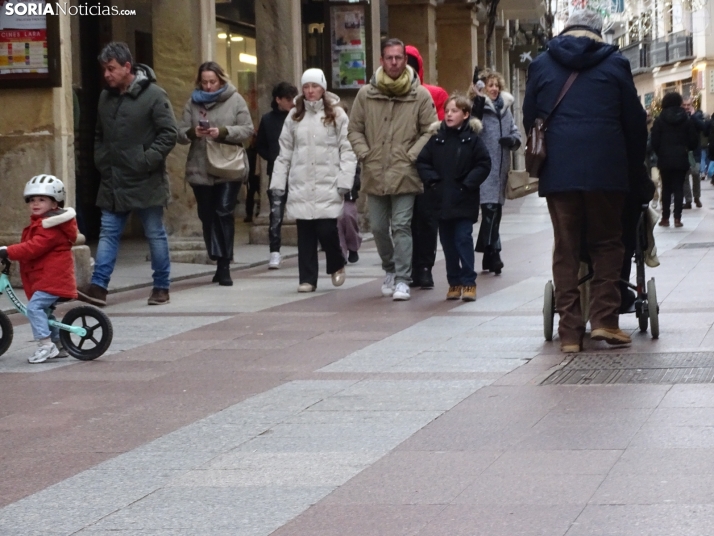 Una imagen del mediodía de Navidad en la capital soriana. /PC
