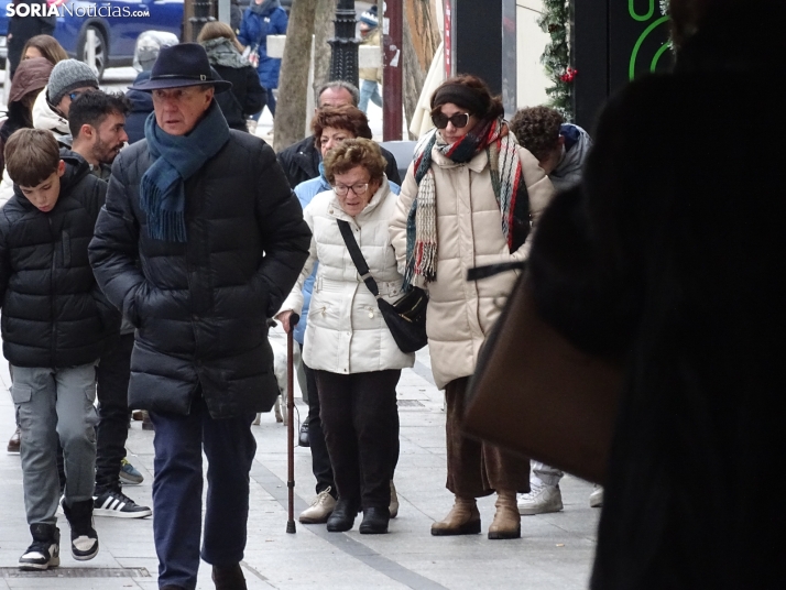 Una imagen del mediodía de Navidad en la capital soriana. /PC