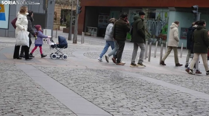 Una imagen del mediodía de Navidad en la capital soriana. /PC
